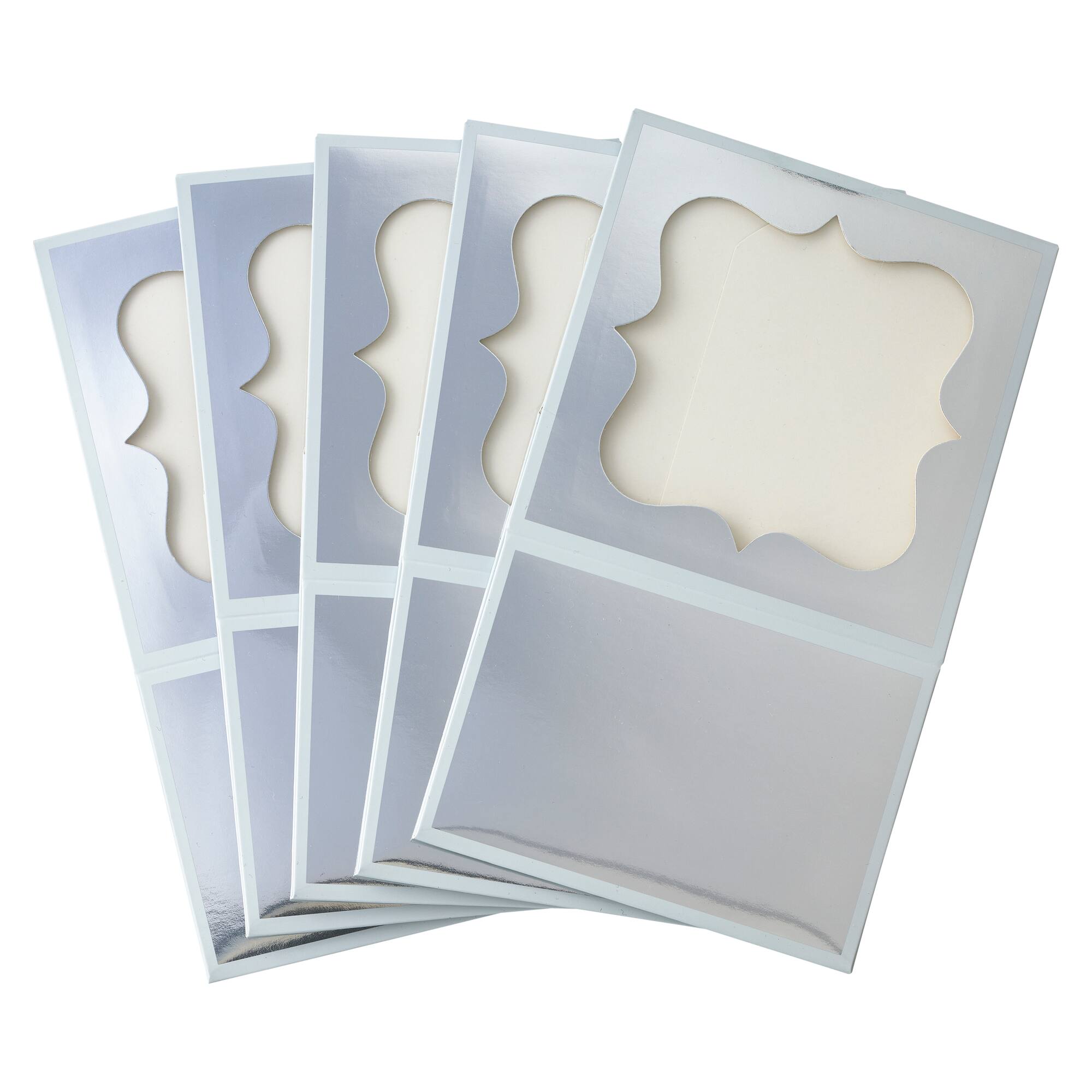 Silver And White Stripe Treat Boxes By Celebrate It®